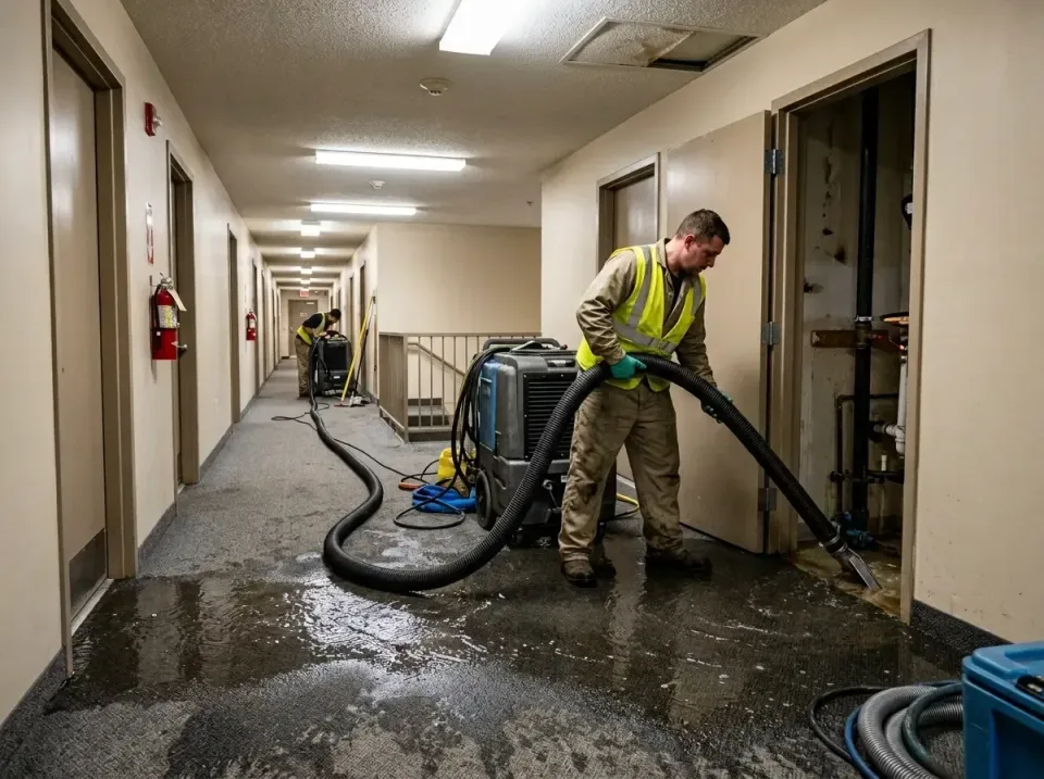 multi-unit-apartment-hallway-f-005 — frequently asked questions, Emergency Burst Pipe Water Extraction & Removal in Benton C…